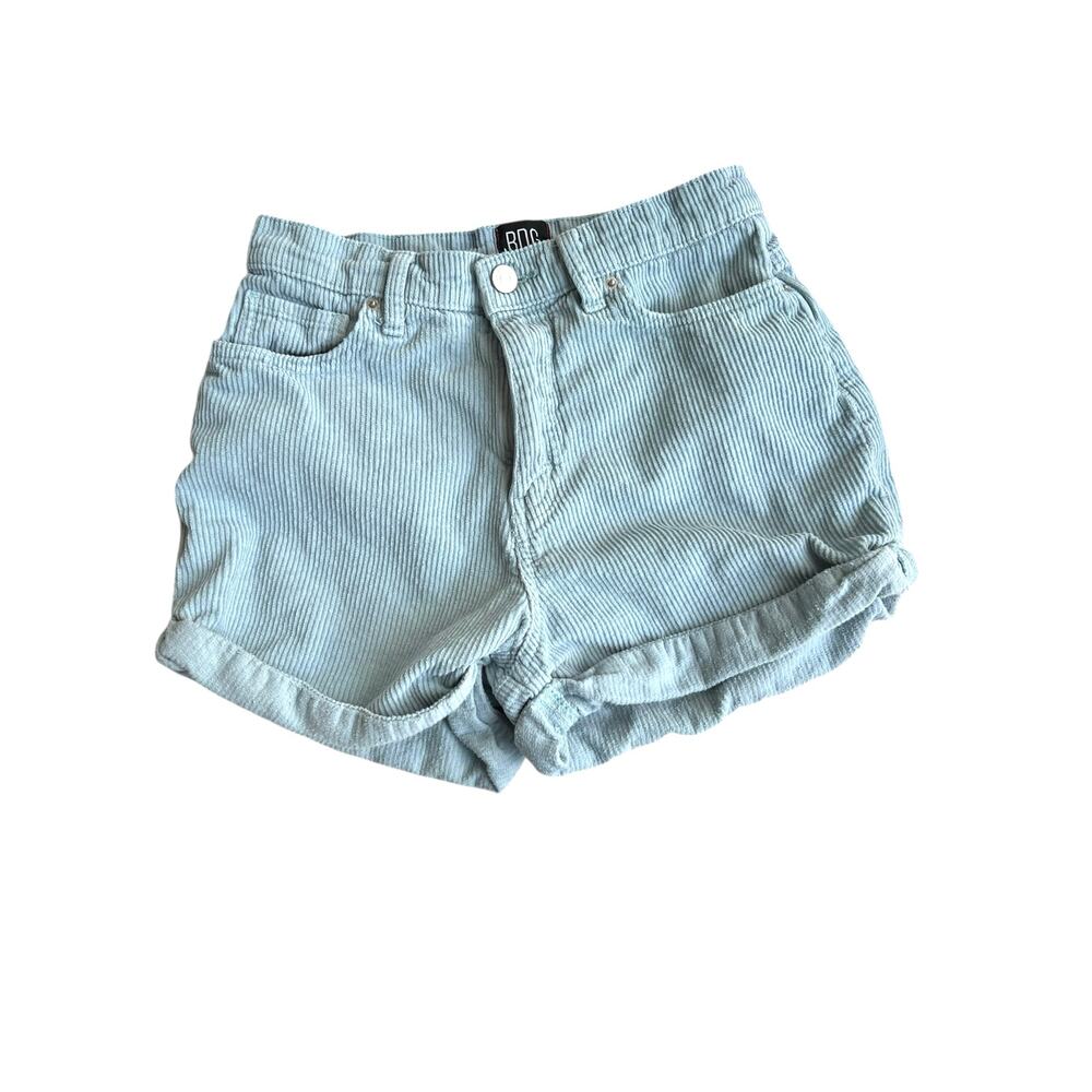 BDG Urban Outfitters Size 25 Corduroy Shorts Mint Green Y2K Coastal Vintage